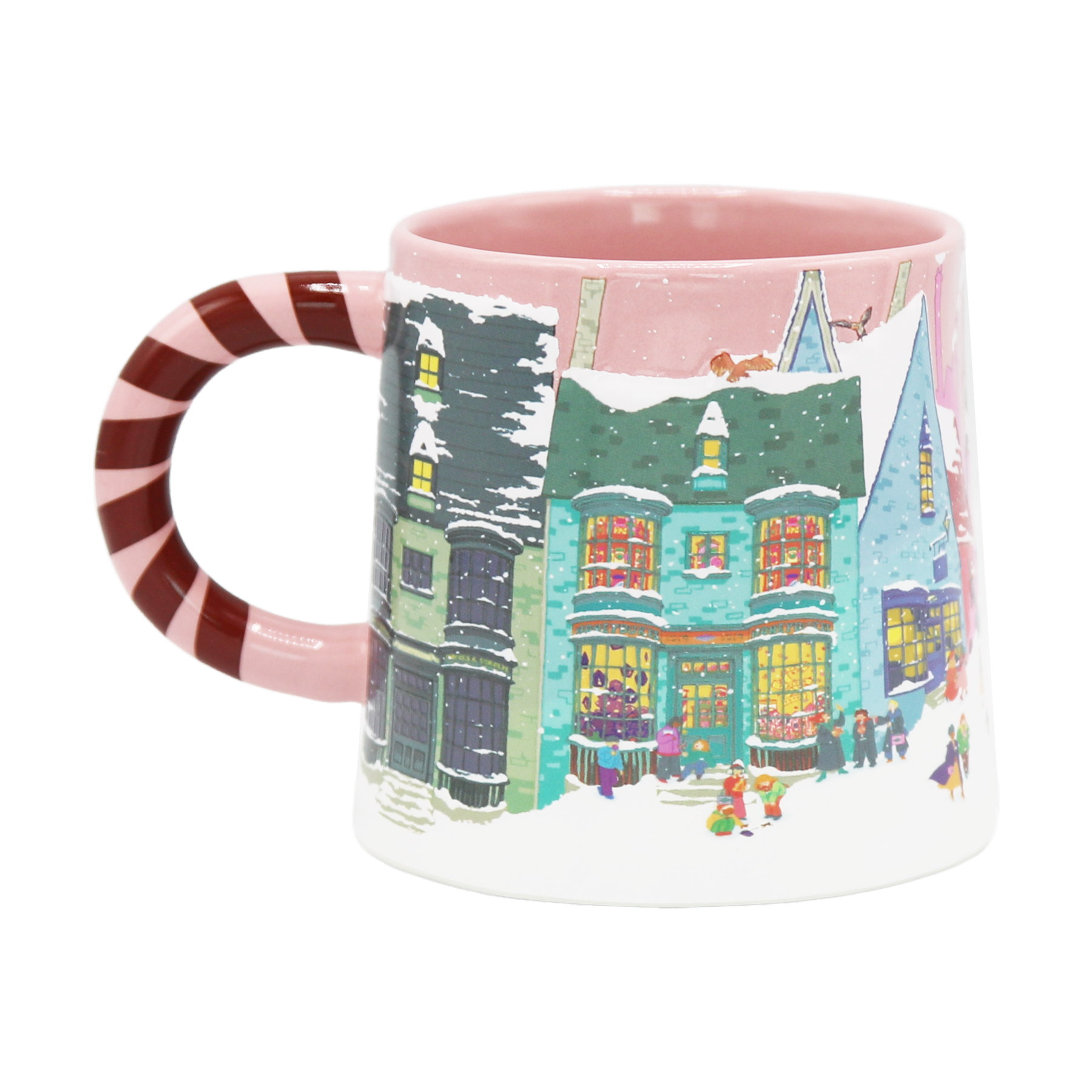 Diagon Alley Christmas Pink Mug