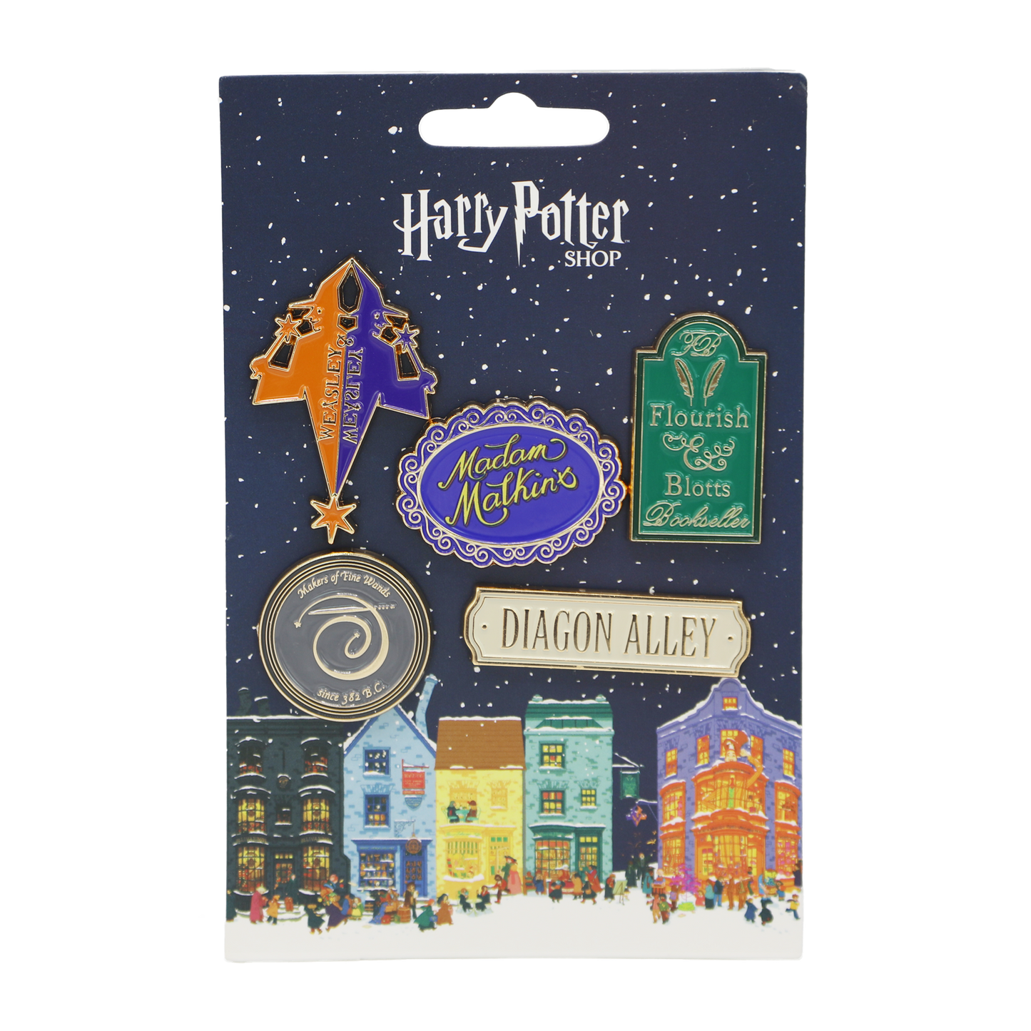 Diagon Alley Christmas Magnet Set