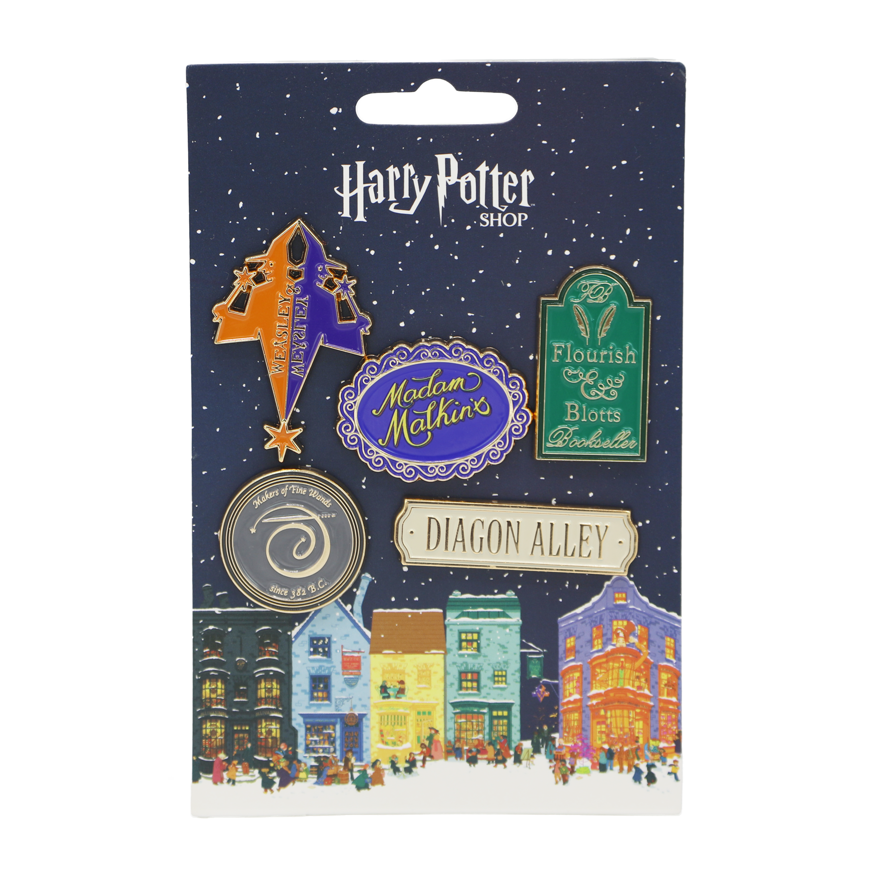 Diagon Alley Christmas Magnet Set