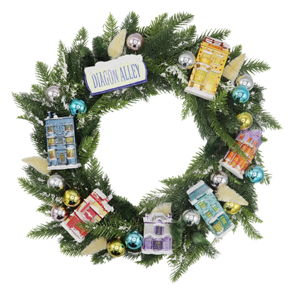 Diagon Alley Christmas Wreath