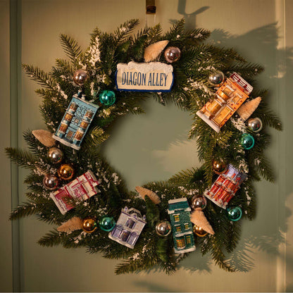 Diagon Alley Christmas Wreath