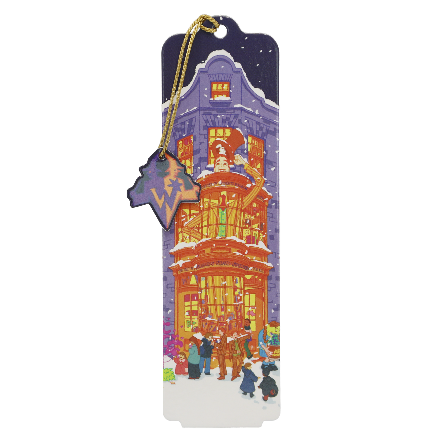 Diagon Alley Christmas Bookmark