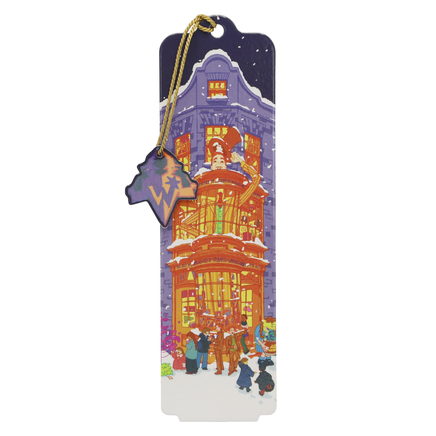 Diagon Alley Christmas Bookmark
