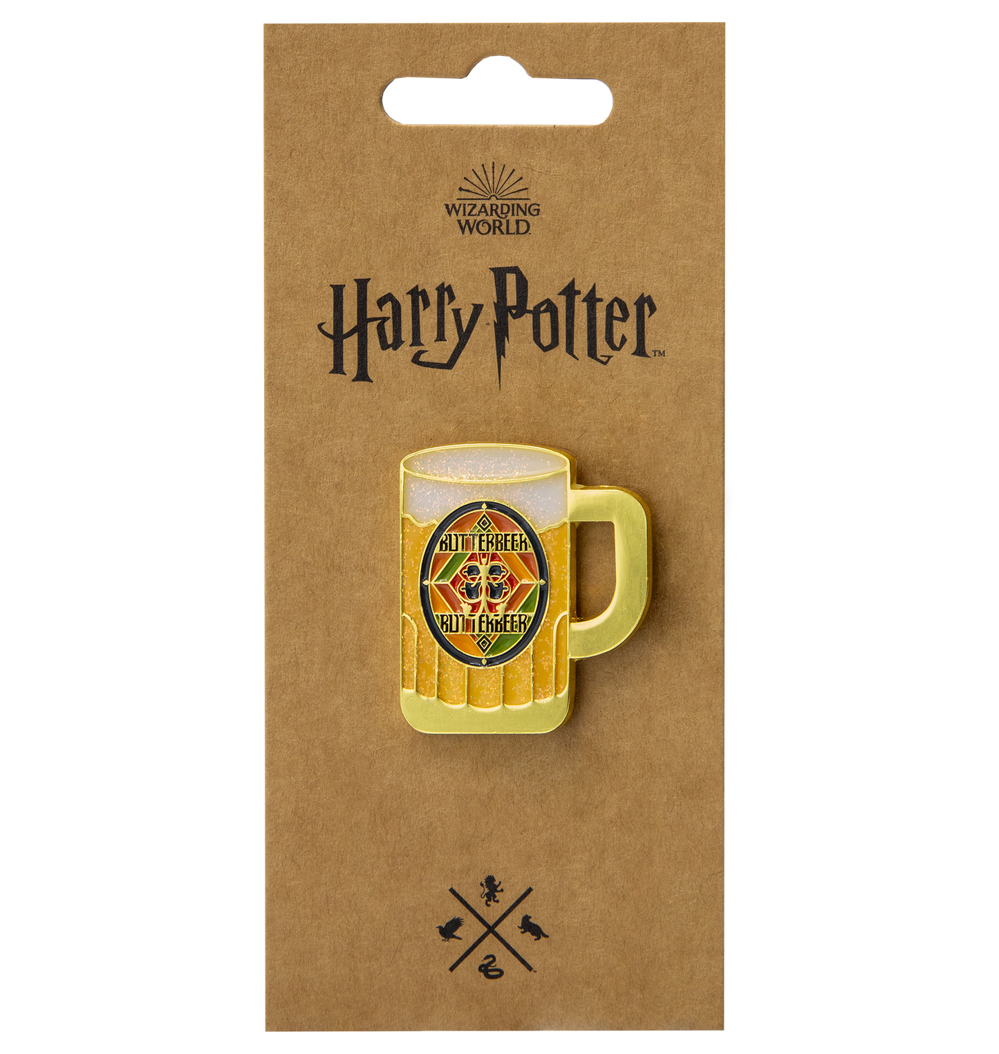 Butterbeer Glitter Enamel Pin