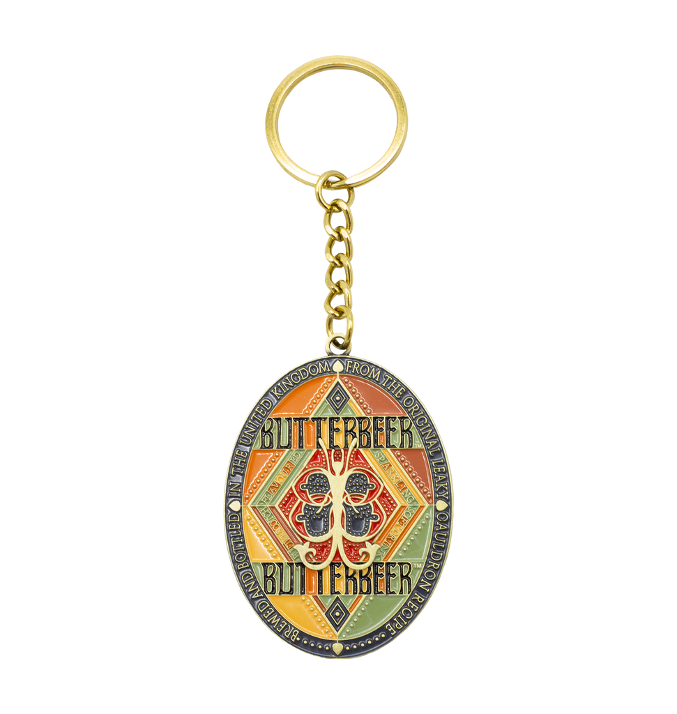 Butterbeer Logo Keyring Harry Potter Shop US