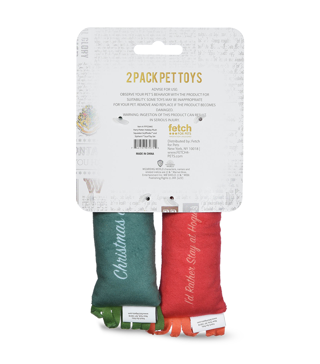 Harry Potter Christmas Scarf Dog Toy Set