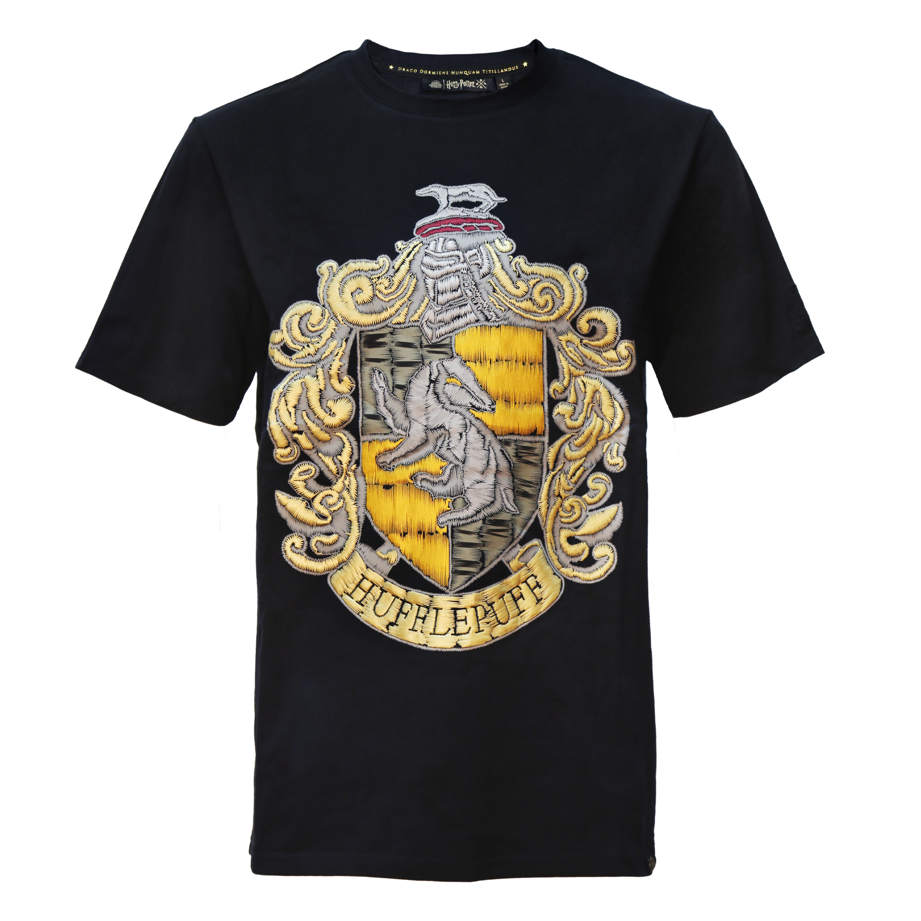 Hufflepuff Embroidery Print T-Shirt