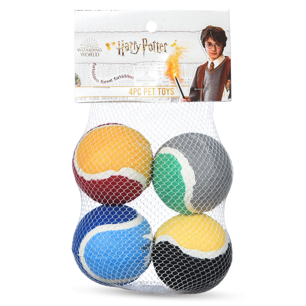 Hogwarts Pet Tennis Balls 4Pack Harry Potter Shop US