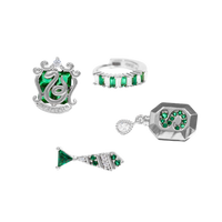 Girls Crew Slytherin House Earring Set