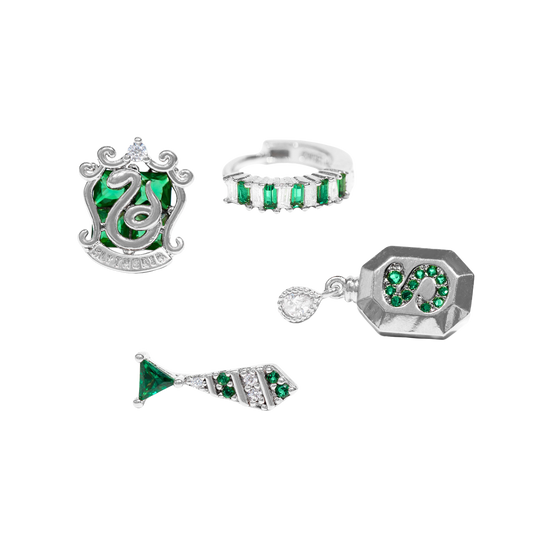 Girls Crew Slytherin House Earring Set