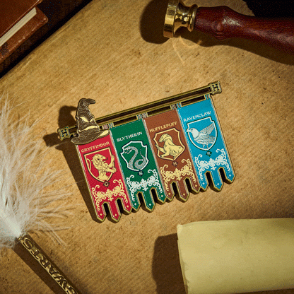 Hogwarts Crest Sliding Pin