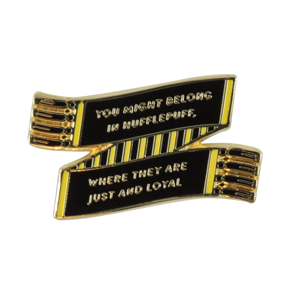 Hufflepuff House Scarf Enamel Pin