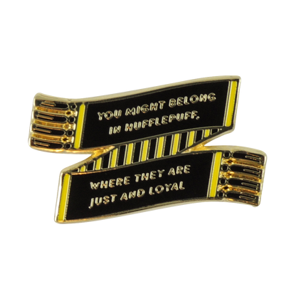 Hufflepuff House Scarf Enamel Pin