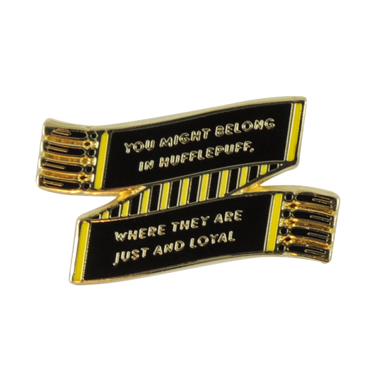 Hufflepuff House Scarf Enamel Pin