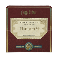 Harry Potter Hogwarts Express replica ticket in a maroon folder