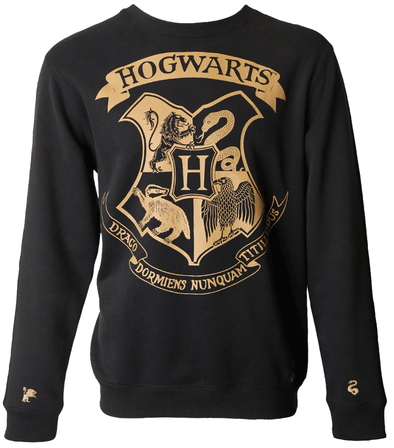 Hogwarts Striped Sleeve Sweatshirt