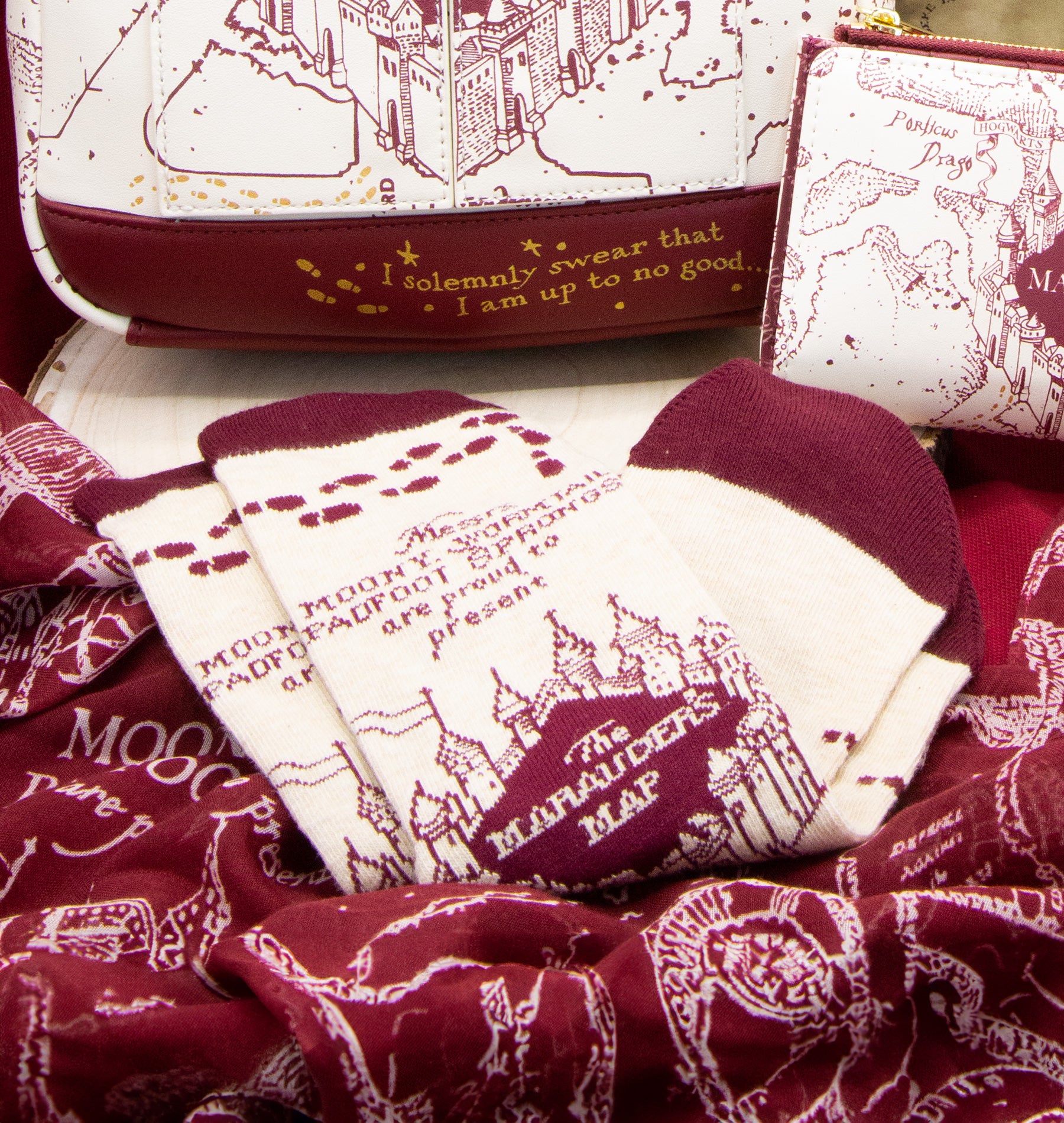 Marauder's Map Socks