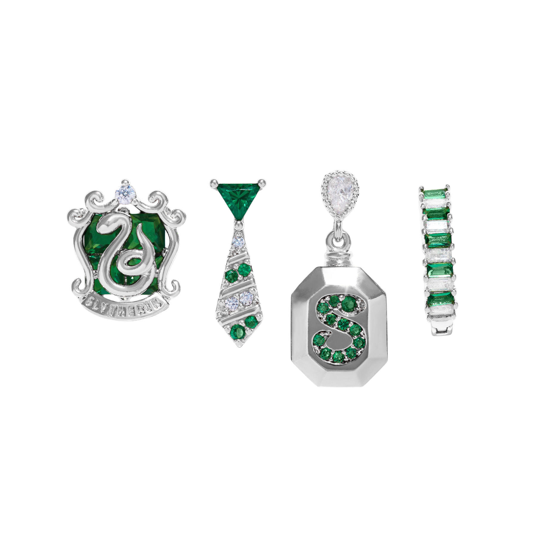 Girls Crew Slytherin House Earring Set