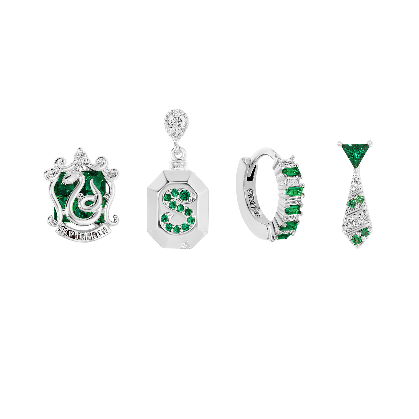 Girls Crew Slytherin House Earring Set
