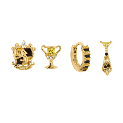 Girls Crew Hufflepuff House Earring Set