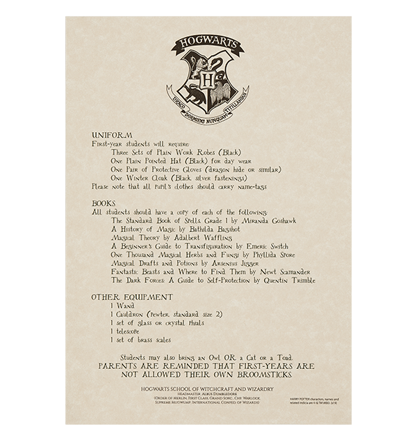 bloc-notes Harry Potter Poudlard