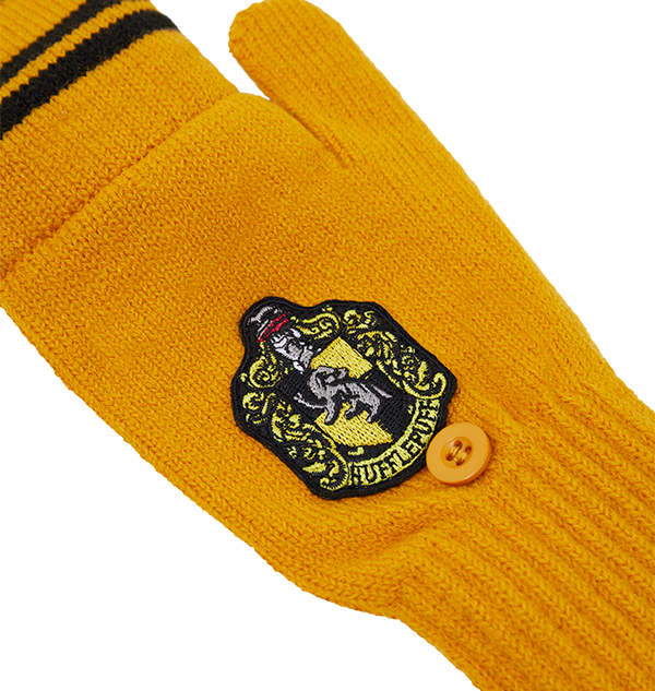 hufflepuff handschuhe Hufflepuff Knitted Mitten Capped Gloves