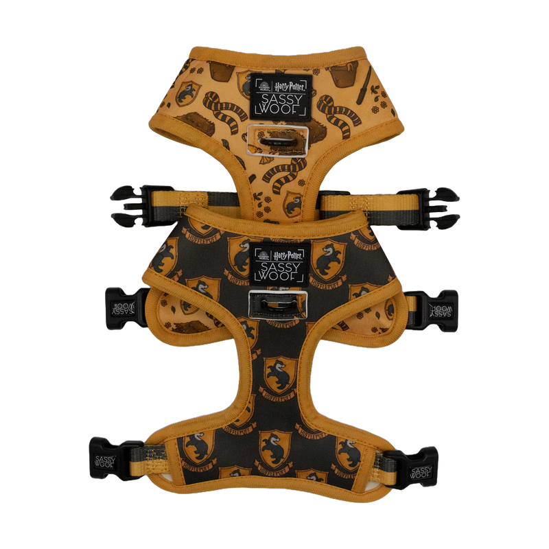 Hufflepuff Pet Harness - Sassy Woof