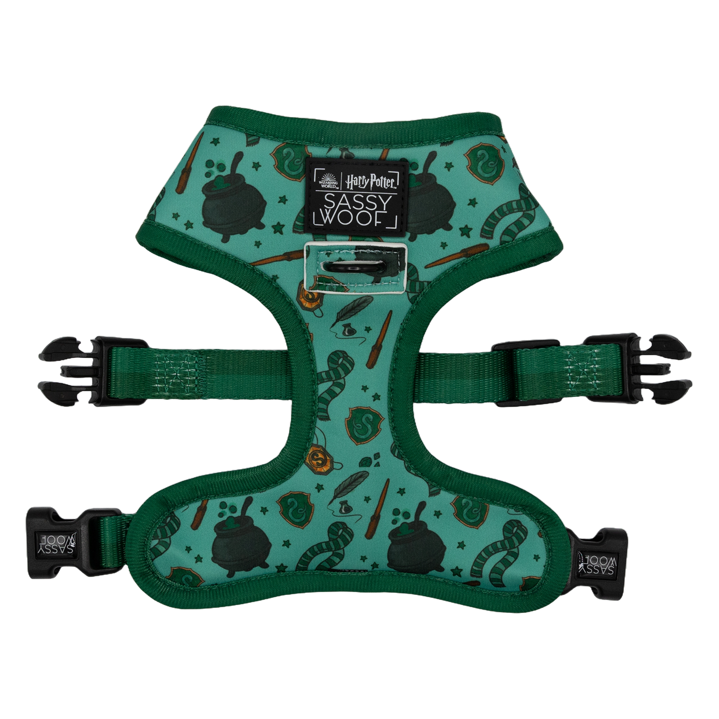 Slytherin Pet Harness - Sassy Woof