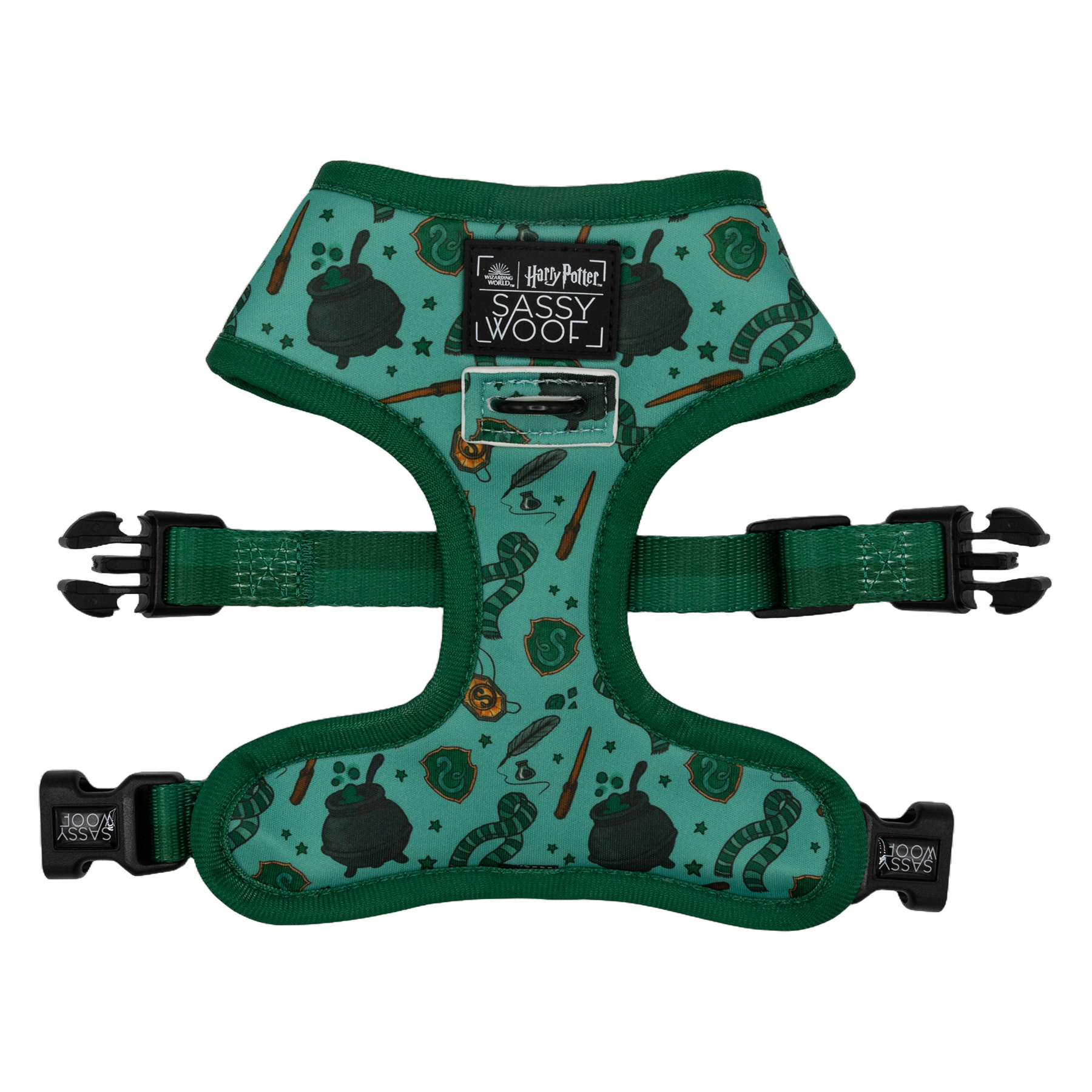 Slytherin Pet Harness - Sassy Woof