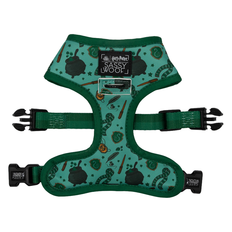 Slytherin Pet Harness - Sassy Woof