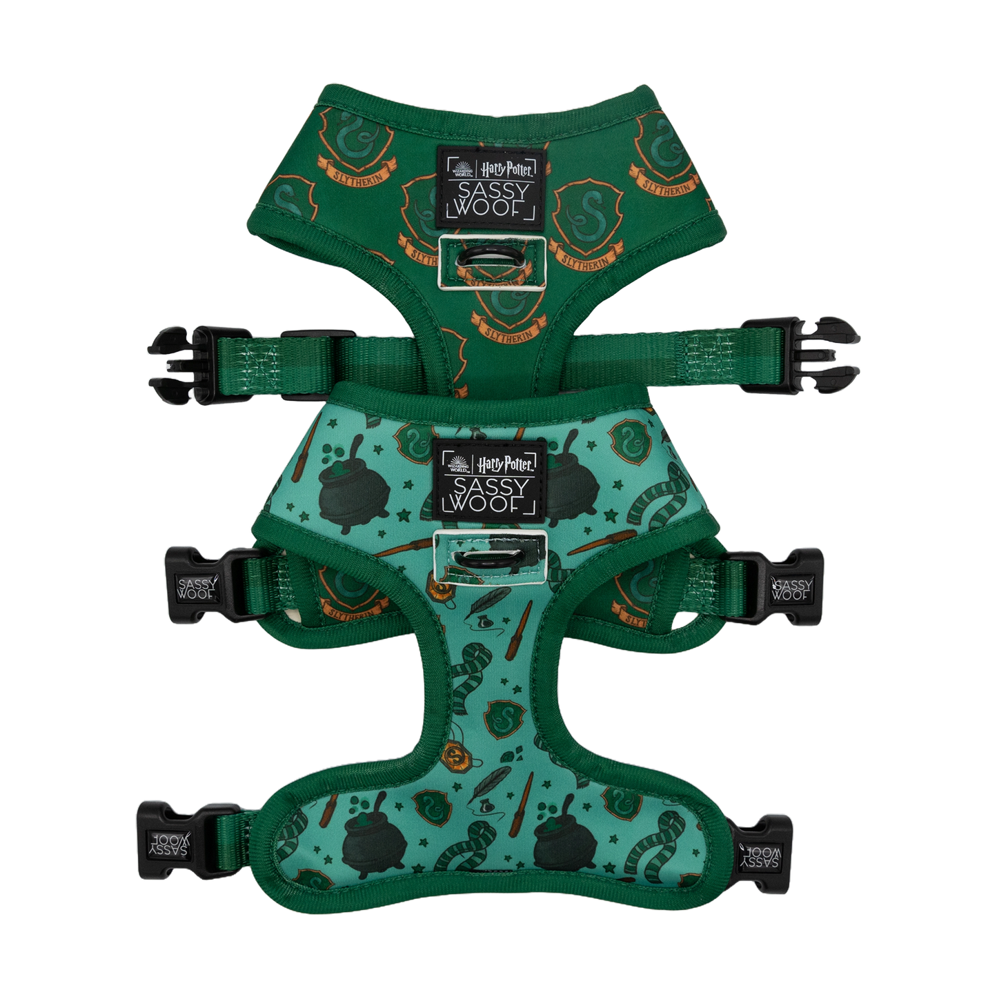 Slytherin Pet Harness - Sassy Woof