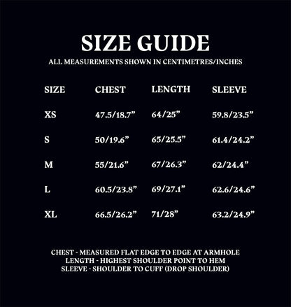 Hooded Lounge Top Size Guide