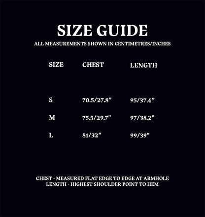 Niffler Oversized Hoodie Size Guide