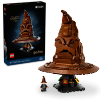 LEGO Harry Potter Sorting Hat set with packaging on a white background