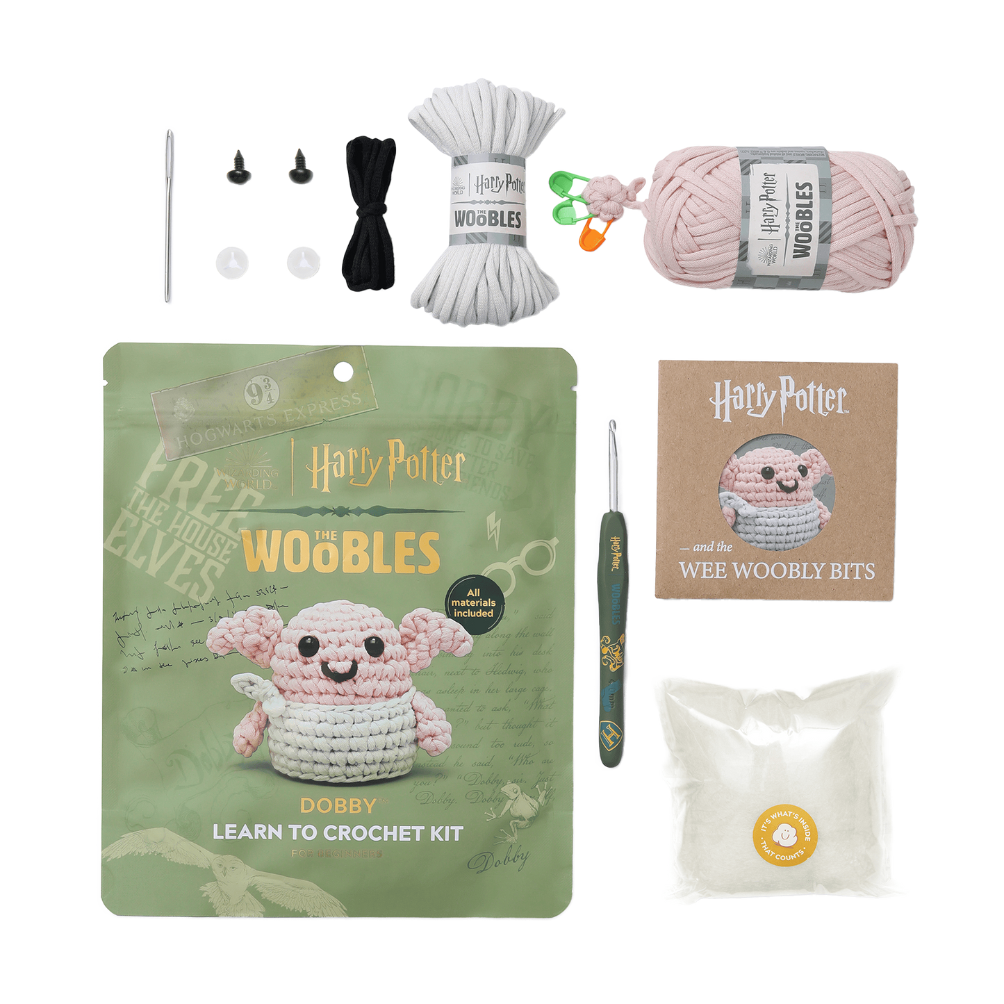 Woobles Dobby Crochet Kit | Harry Potter Shop US Woobles Dobby Crochet Kit | Harry Potter Shop US