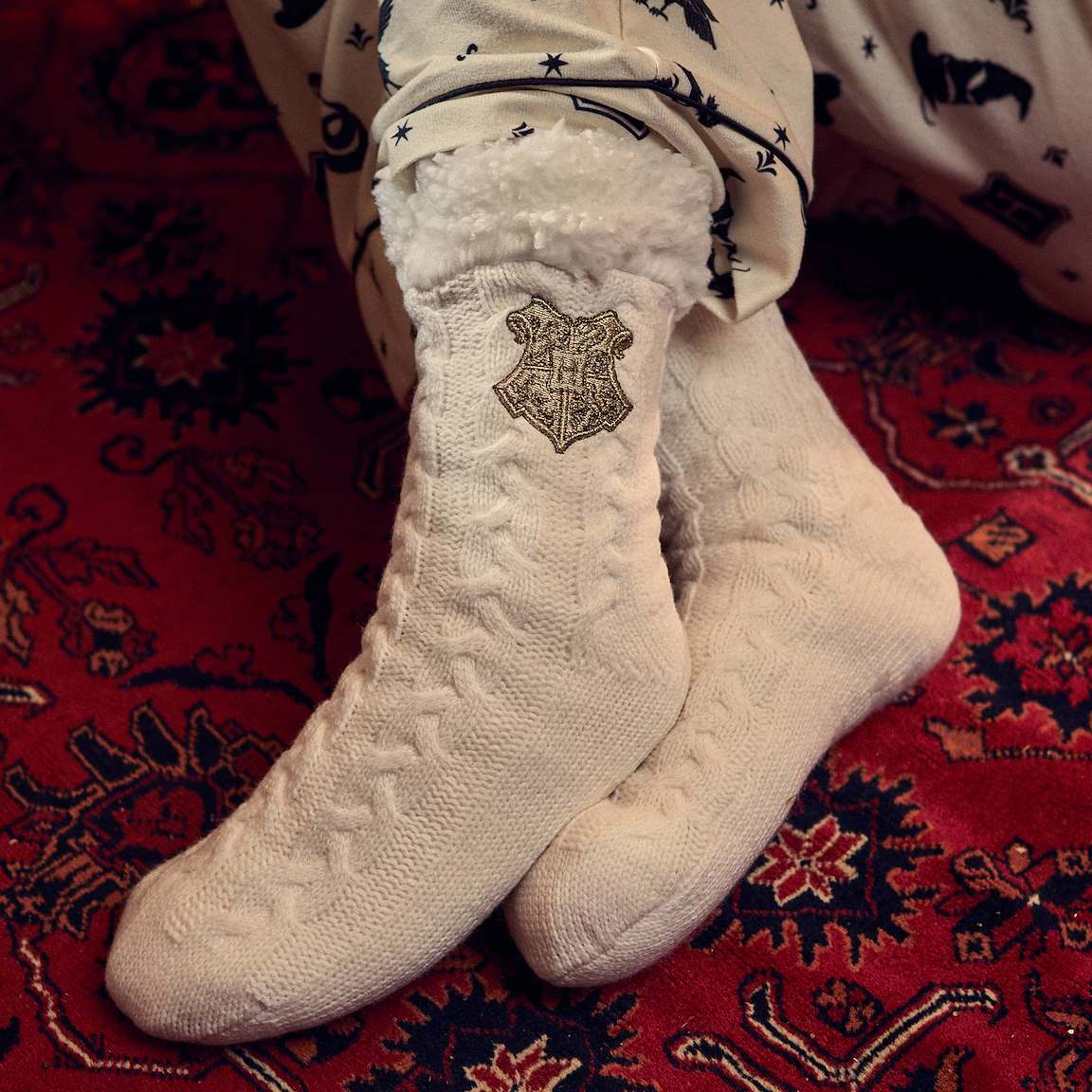 Hogwarts Christmas Slipper Socks
