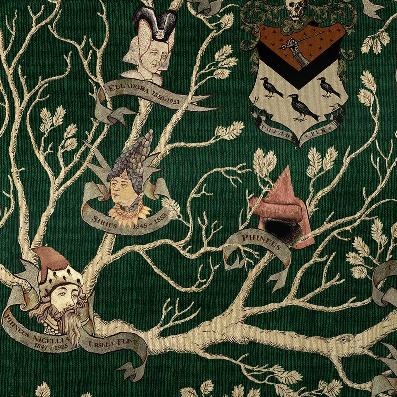 Black Family Tapestry MinaLima Wallpaper