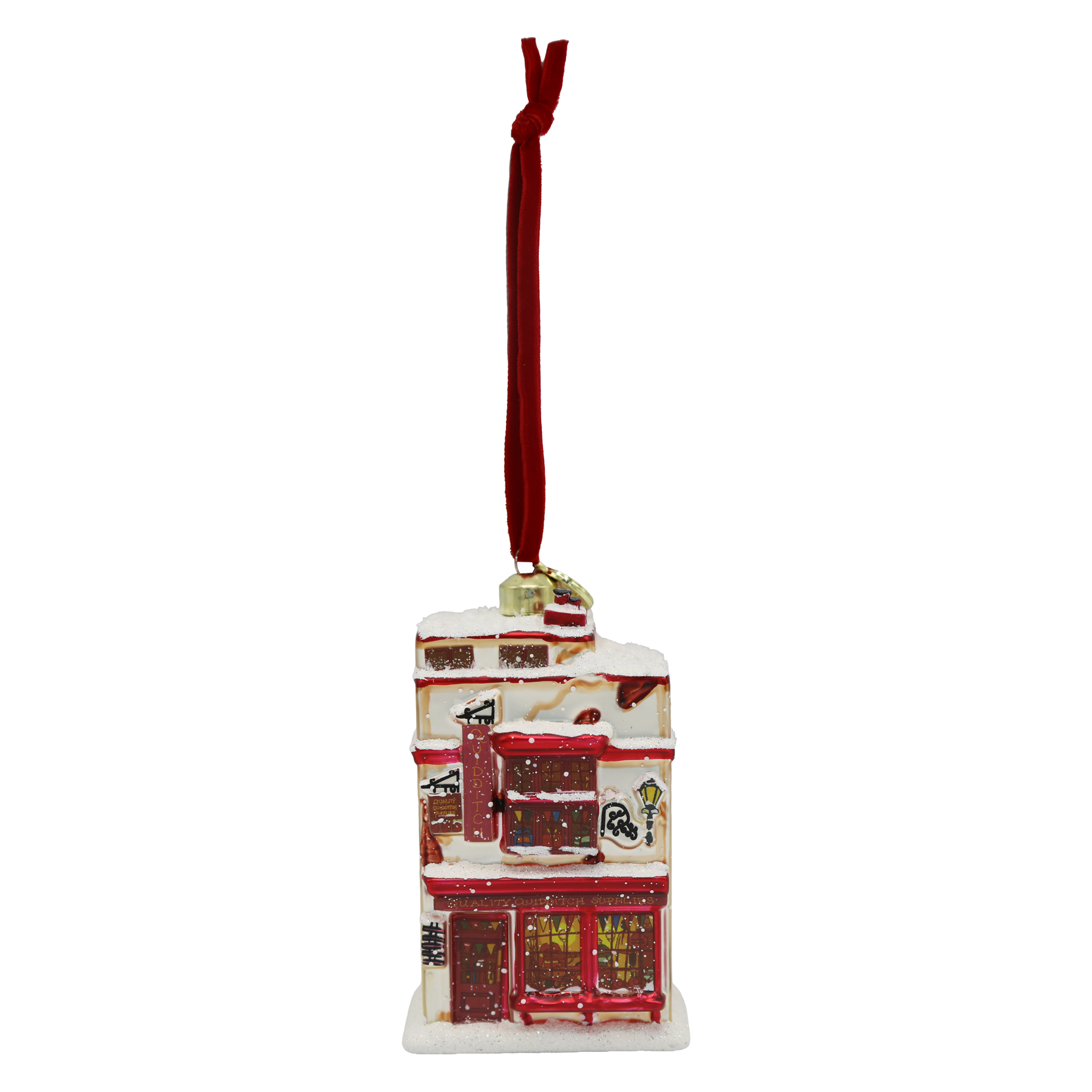 Quality Quidditch Supplies Glass Ornament