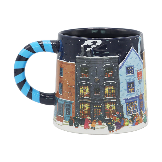 Diagon Alley Christmas Blue Mug
