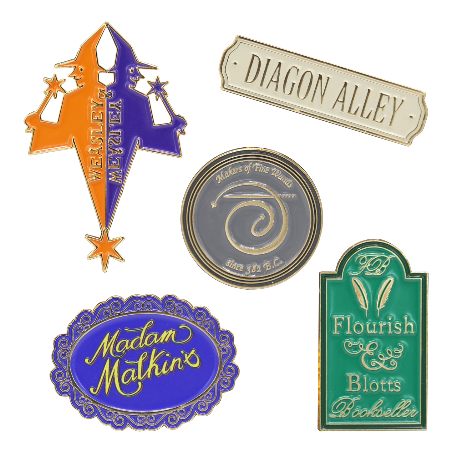Diagon Alley Christmas Magnet Set