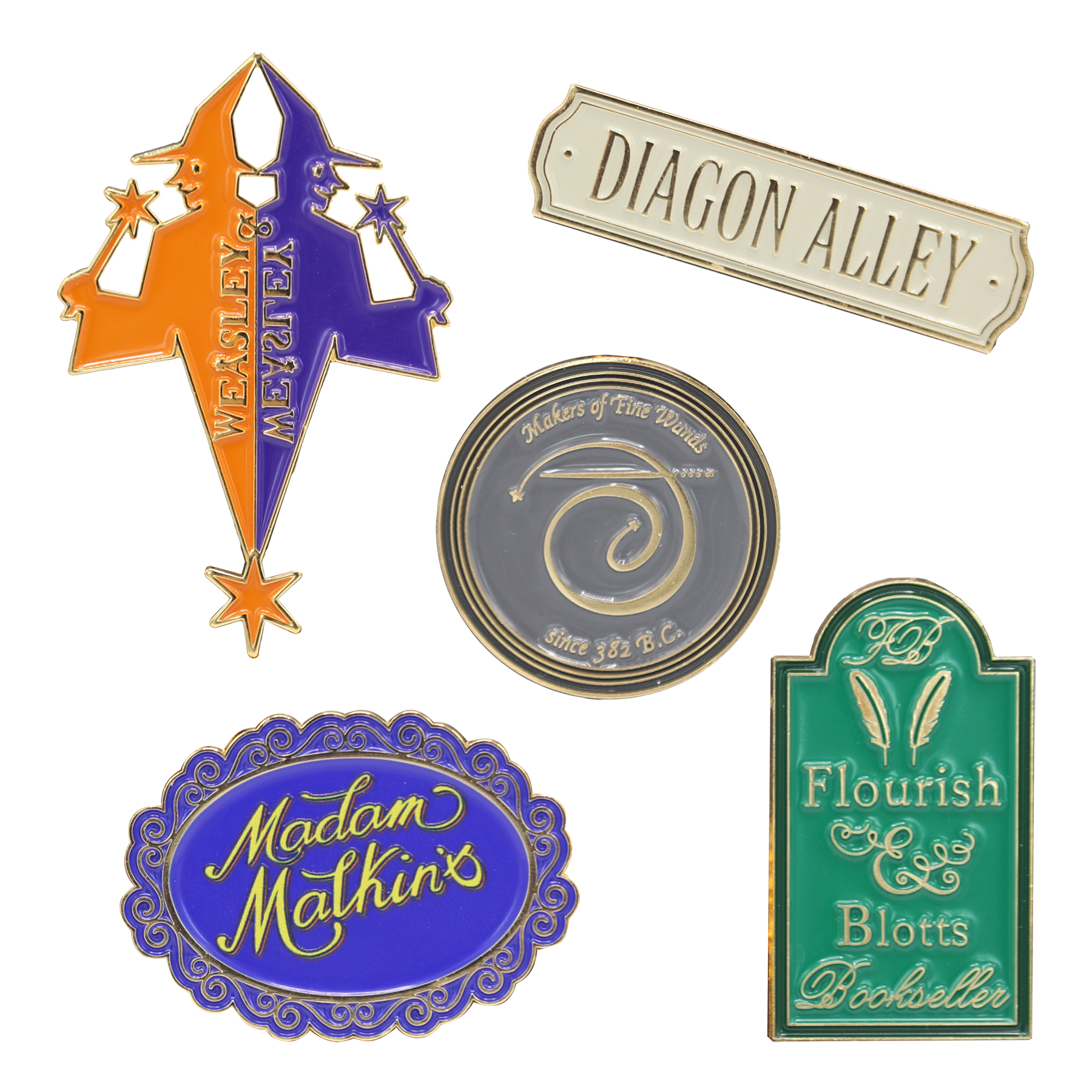 Diagon Alley Christmas Magnet Set