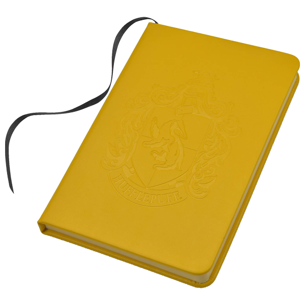 Personalised Hufflepuff Embossed Notebook