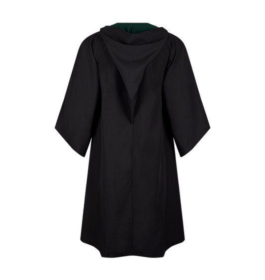Harry Potter Kids Robe Costume - Black Wizard Cloak With House Badge (Sizes 7-15 Years)