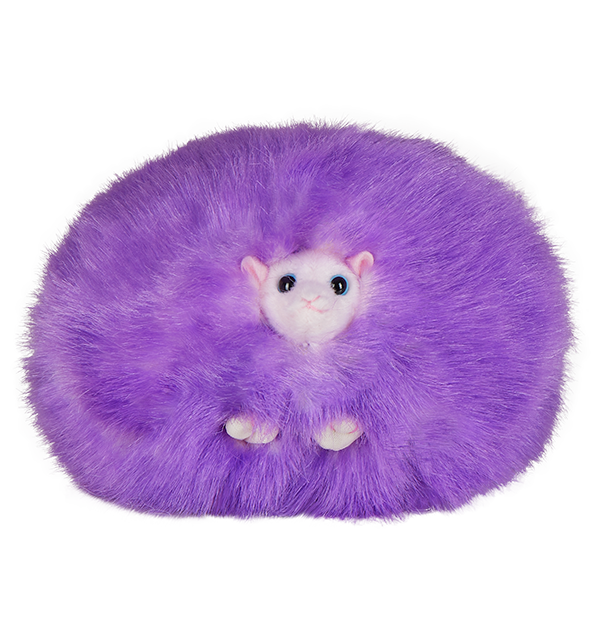 Purple Pygmy Puff Plush with Sound