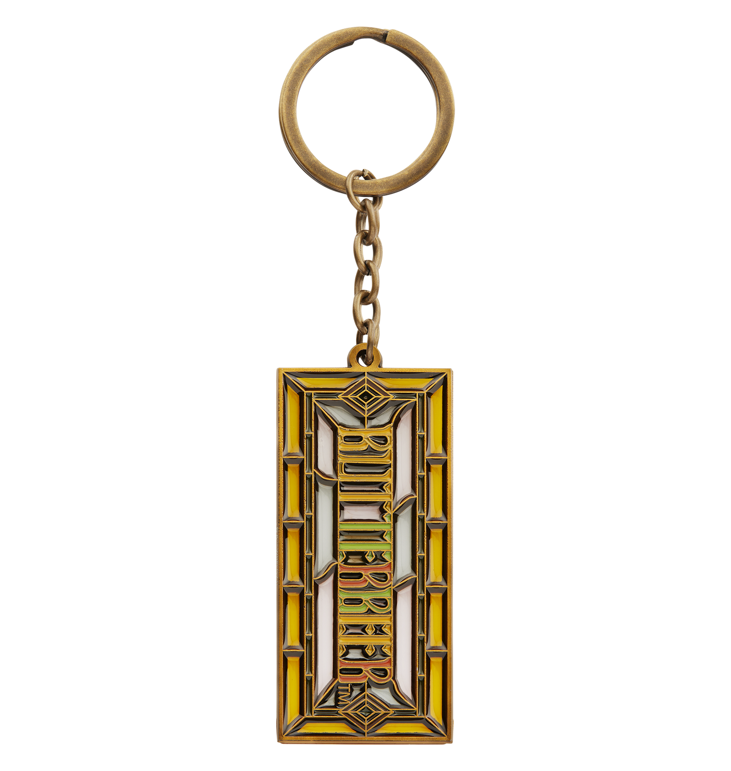 Butterbeer Stained Glass Keyring