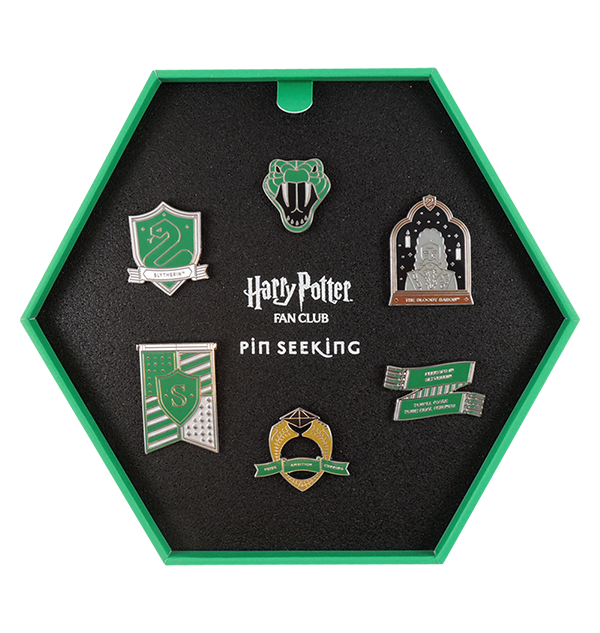 Second Edition Slytherin Enamel Pins Set