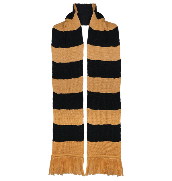 Hufflepuff Wide Stripe Scarf by Lochaven