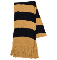 Hufflepuff Wide Stripe Scarf by Lochaven