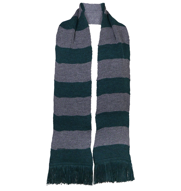 Slytherin Wide Stripe Scarf from Lochaven