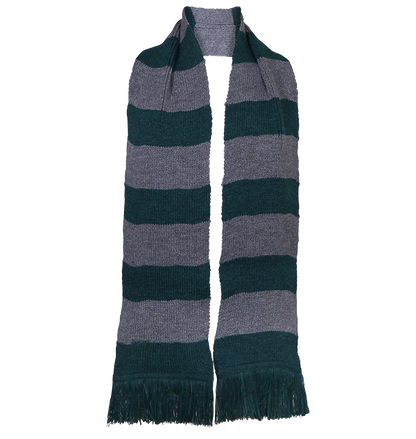 Slytherin Wide Stripe Scarf from Lochaven